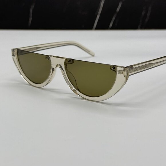 NEW SAINT LAURENT SL563 003 CLEAR GREEN WOMEN SUNGLASSES SAINT LAURENT SL563 003 - Picture 7 of 12